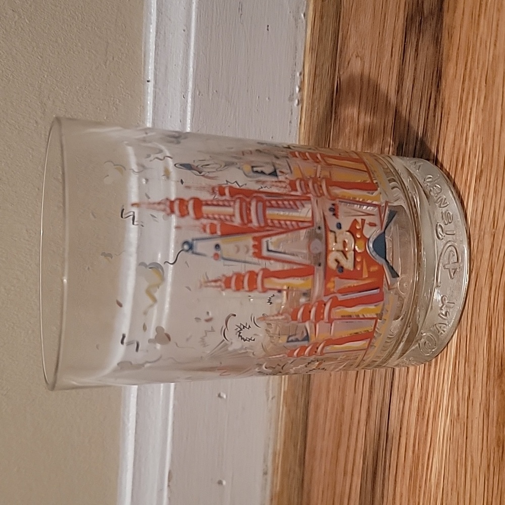 Walt Disney World 25th Anniversary Glass